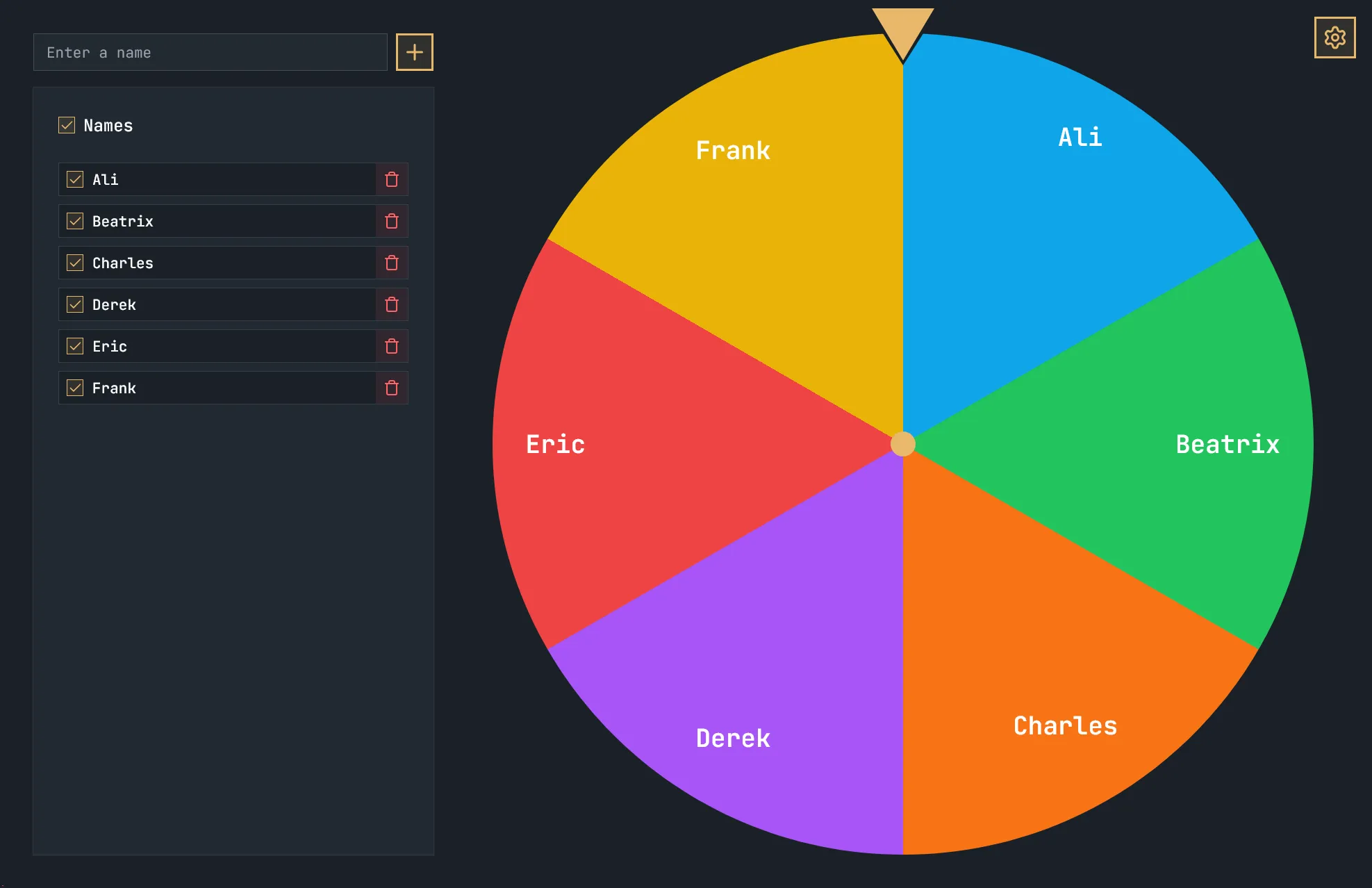 Name Spinner
